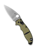 Spyderco Manix 2 Salt C101GBKYLMCP2 – 3.37" CPM MagnaCut PlainEdge Ball Bearing Lock Knife with Yellow/Black G10 Handle