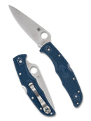 Spyderco Endura 4 Lightweight Folding Knife CPM SPY27 Blade, Cobalt Blue FRN Handle