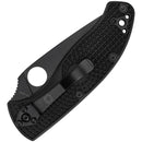 Spyderco Tenacious Lightweight Folding Knife – 3.39" Black Combo Edge Blade, Black FRN Handle, LinerLock – Model C122PSBBK