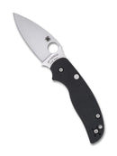 Spyderco Sage 6 Button Compression Lock Folding Knife – 3" CPM-S30V Satin Blade, Carbon Fiber/G-10 Laminate Handle – C123CFBCLP