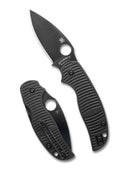 Spyderco Sage 5 Salt C123GPBKMCBK – 3" MagnaCut Black Blade PlainEdge Compression Lock Knife with Black G10 Handle
