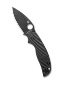 Spyderco Sage 5 Salt C123GPBKMCBK – 3" MagnaCut Black Blade PlainEdge Compression Lock Knife with Black G10 Handle