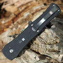 Spyderco JaniSong – 3.28" Satin CPM-S30V Spear Point Blade, Black G-10 Handles – C191GP