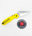 Spyderco Para 3 Lightweight Salt – 2.92" Satin CPM MagnaCut SpyderEdge, Yellow FRN Handles – C223SYL