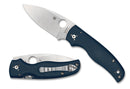 Spyderco Shaman 3.58" Satin CPM-SPY27 Blade, Cobalt Blue G10 Handles, Compression Lock – C229GPCBL