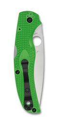Spyderco Native Chief Lightweight Salt – 4.02" Satin LC200N PlainEdge, Green FRN Handles, Lockback – C244PGR