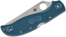 Spyderco Stretch 2 XL Lightweight – 3.99" Satin K390 PlainEdge Blade, Blue FRN Handles – C258FPK390