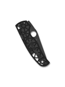 Spyderco Edgerati C266BKALBKP – 3.57" Black CPM S30V PlainEdge Blade, Black Aluminum Compression Lock Knife