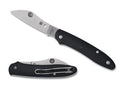 Spyderco ROADIE XL Slipjoint Knife 2.31" Satin M398 Black FRN Handles - C267BKP