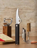 Spyderco Essenza C272ALBK – 3.19" N690Co Satin Blade, Black Anodized Aluminum Handle, Liner Lock – Italy