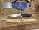 North Mountain Blade Utility A Hiroshii Handmade Japanese SKD11 Steel Carbon Fiber Handle