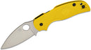 Spyderco Sage 5 Lightweight Salt – 3.0" Satin CPM-MagnaCut Spear Point Blade, Yellow FRN Handles – C123PYL