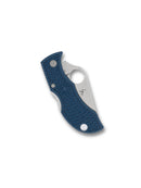 Spyderco Manbug – 2.5" Satin CPM-SPY27 PlainEdge Blade, Cobalt Blue FRN Handle, Back Lock – Model MPCBL