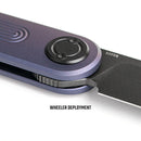 Vosteed Corgi V 295 Vanchor Lock Knife 2.95" S35VN Black Stonewash Blade Dark Slate Blue Aluminum A3706