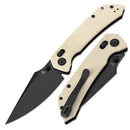 Tenable Fenrir T1034V11 – Ivory White G10, 3.48" Blackwashed Nitro-V Blade, Sparrow Knife Co. Design