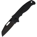 Demko Knives AD20.5 Shark-Lock DLC Shark Foot AUS-10A Black Grivory