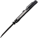 Demko Knives AD20.5 Shark-Lock DLC Shark Foot AUS-10A Black Grivory