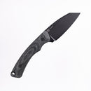 Tactile Knife Co Redhawk Fixed Blade 2.75in Black Cerakote Magnacut Blade Black Micarta Handles Kydex Sheath
