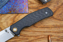 North Mountain Blade Jellyfish 4thGen 3.5in Böhler M390 Black Carbon Fiber Handle