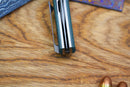 North Mountain Blade Jellyfish 4thGen 3.5" Böhler M390 Titanium Frame Ceramic Carbon Fiber Handle Blue