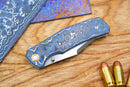 North Mountain Blade Jellyfish 4th Generation 3.5in M390 Blade Blue Ceramic Carbon Fiber Handle