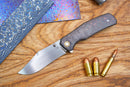 North Mountain Blade Jellyfish 4th Generation 3.5in M390 Blade Brown Ceramic Carbon Fiber Handle