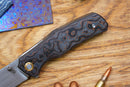 North Mountain Blade Jellyfish 4th Generation 3.5in M390 Blade Brown Ceramic Carbon Fiber Handle