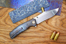 North Mountain Blade Jellyfish 4th Generation 3.5in M390 Blade Brown Ceramic Carbon Fiber Handle