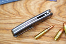 North Mountain Blade Jellyfish 4th Generation 3.5in M390 Blade Brown Ceramic Carbon Fiber Handle
