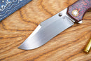 North Mountain Blade Generation Jellyfish 4th Generation 3.5in M390 Blade Red Ceramic Carbon Fiber Handle