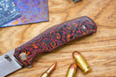 North Mountain Blade Generation Jellyfish 4th Generation 3.5in M390 Blade Red Ceramic Carbon Fiber Handle