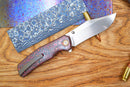 North Mountain Blade Generation Jellyfish 4th Generation 3.5in M390 Blade Red Ceramic Carbon Fiber Handle
