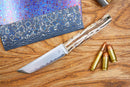 North Mountain Blade Chop Mini Fixed 3.5" SLD-Magic Full Tang Steel Deer Antlers Handle