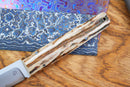 North Mountain Blade Chop Mini Fixed 3.5" SLD-Magic Full Tang Steel Deer Antlers Handle