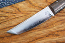 North Mountain Blade Chop Mini Fixed 3.5" SLD-Magic Full Tang Steel Copper Infused Carbon Fiber Handle