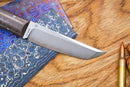 North Mountain Blade Chop Mini Fixed 3.5" SLD-Magic Full Tang Steel Copper Infused Carbon Fiber Handle