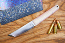 North Mountain Blade Chop Mini Fixed 3.5" SLD-Magic Full Tang Blade Camel Bone Handle