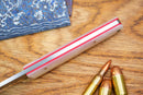North Mountain Blade Chop Mini Fixed 3.5" SLD-Magic Full Tang Blade Camel Bone Handle