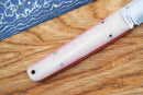 North Mountain Blade Chop Mini Fixed 3.5" SLD-Magic Full Tang Blade Camel Bone Handle