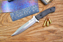North Mountain Blade Bear Hunt Hiroshii Suzuki Handmade Japanese SKD11 Steel Carbon Fiber Handle