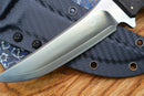 North Mountain Blade Utility B Hiroshii Suzuki Handmade Japanese SKD11 Steel Carbon Fiber Handle