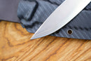 North Mountain Blade Utility A Hiroshii Handmade Japanese SKD11 Steel Carbon Fiber Handle