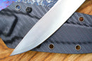 North Mountain Blade Utility A Hiroshii Handmade Japanese SKD11 Steel Carbon Fiber Handle
