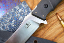 North Mountain Blade Utility A Hiroshii Handmade Japanese SKD11 Steel Carbon Fiber Handle