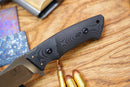 North Mountain Blade Utility A Hiroshii Handmade Japanese SKD11 Steel Carbon Fiber Handle