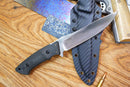 North Mountain Blade Utility A Hiroshii Handmade Japanese SKD11 Steel Carbon Fiber Handle