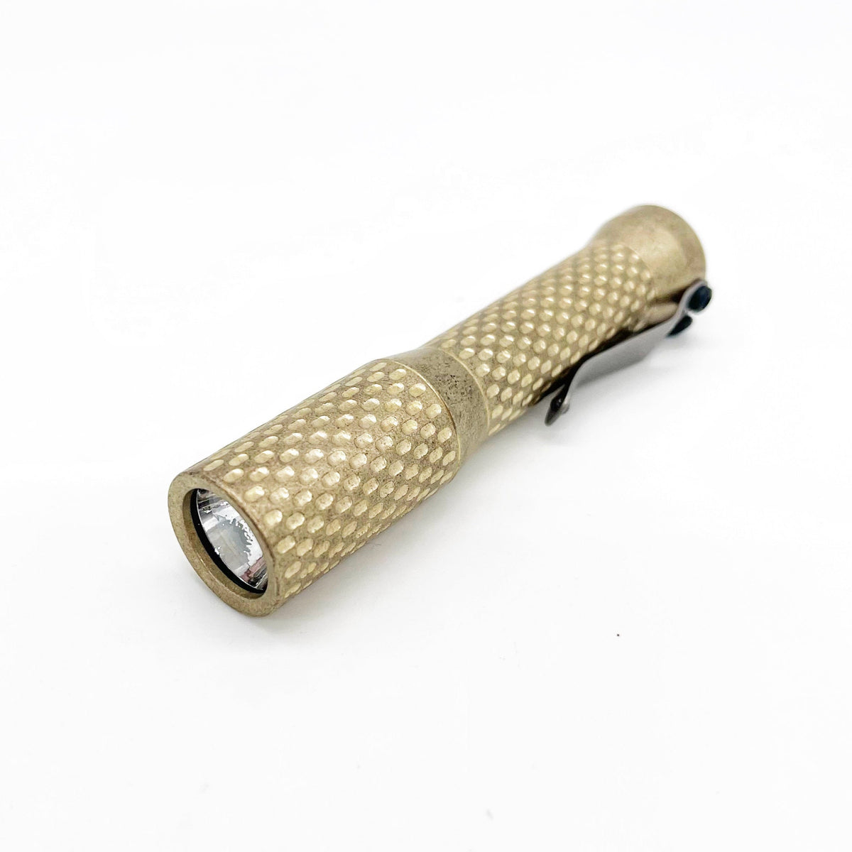 Dawson Machine Craft Divot Slim Flashlight – Tumbled Bronze, Nichia 51