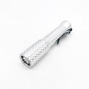 Dawson Machine Craft Divot Slim Flashlight – Satin Aluminum, Nichia 519a 4500K LED, H17Fx Driver, 14500 Battery