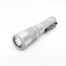 Dawson Machine Craft Ion Slim Flashlight – Tumbled Aluminum, Nichia 519a 4500K LED, H17Fx Driver, 14500 Battery