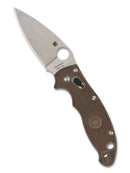 Spyderco Manix 2 Lightweight – CPM 15V Sprint Run, Brown FRCP Handle – Model C101PBN15V2